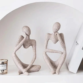 Estatueta Abstrata de Yoga - Decoração Elegante