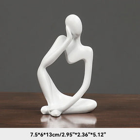 Estatueta Abstrata de Yoga - Decoração Elegante