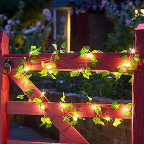 Luzes de Fadas Videira Artificial para Decoração
