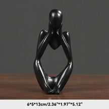 Estatueta Abstrata de Yoga - Decoração Elegante