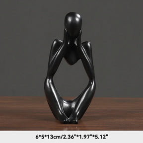 Estatueta Abstrata de Yoga - Decoração Elegante