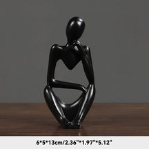 Estatueta Abstrata de Yoga - Decoração Elegante