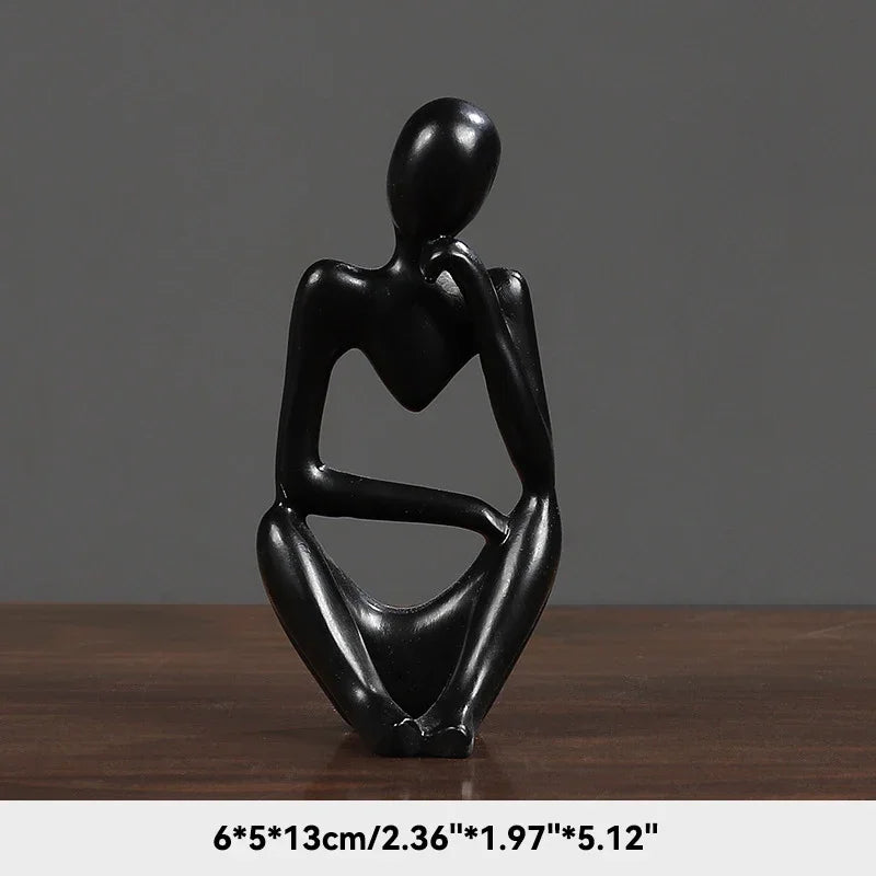 Estatueta Abstrata de Yoga - Decoração Elegante