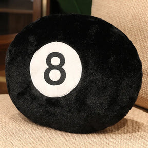 Travesseiro de Pelúcia Bola 8 - Decoração Criativa