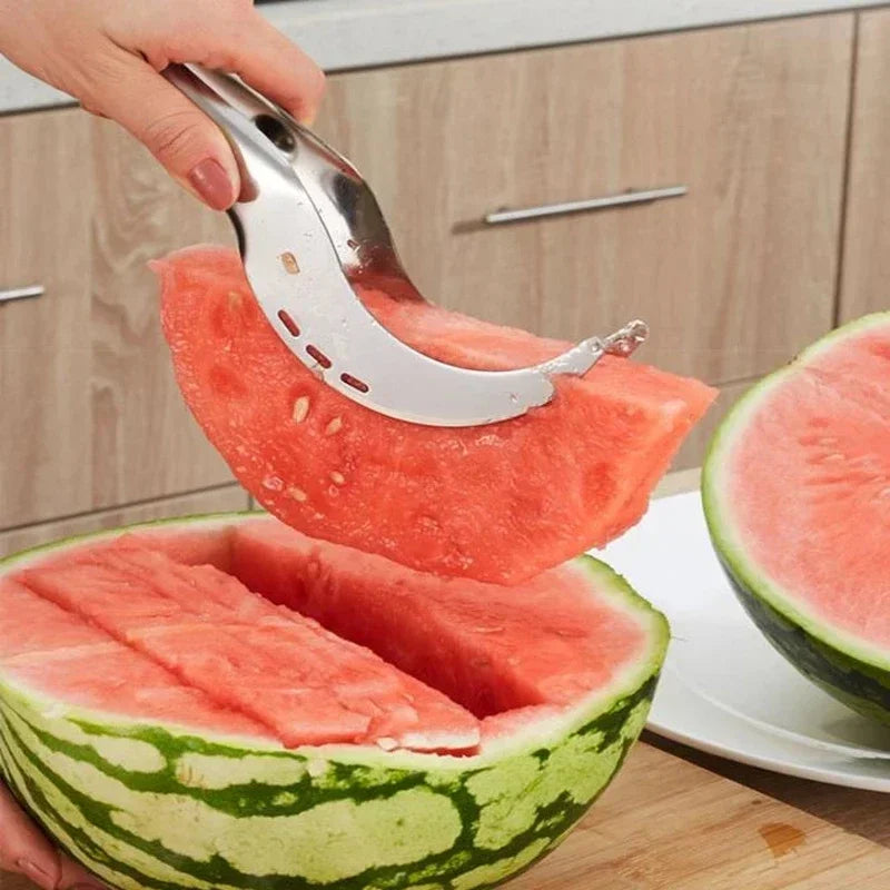 Cortador de Melancia em Aço Inoxidável - Praticidade na Cozinha
