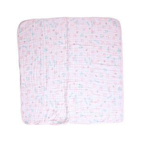 Toalha de Banho Bebê Soft Especial Karinho c/ Capuz Estampada 80cm x 80cm