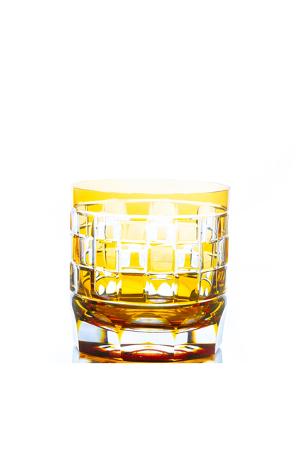 Copo Whisky de Cristal Double Blend Lapidado