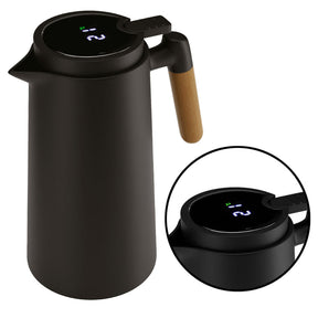 Garrafa Térmica Termometro Digital Digital 1L Café Chá - Pratic