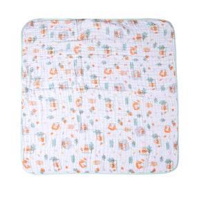 Toalha de Banho Bebê Soft Especial Karinho c/ Capuz Estampada 80cm x 80cm