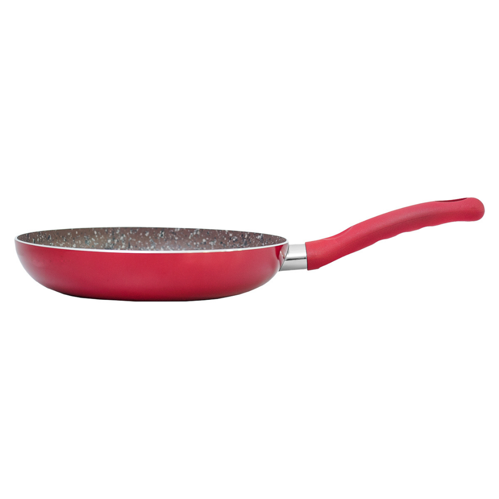 Frigideira Antiaderente Revestida em Granito Vermelha 24cm