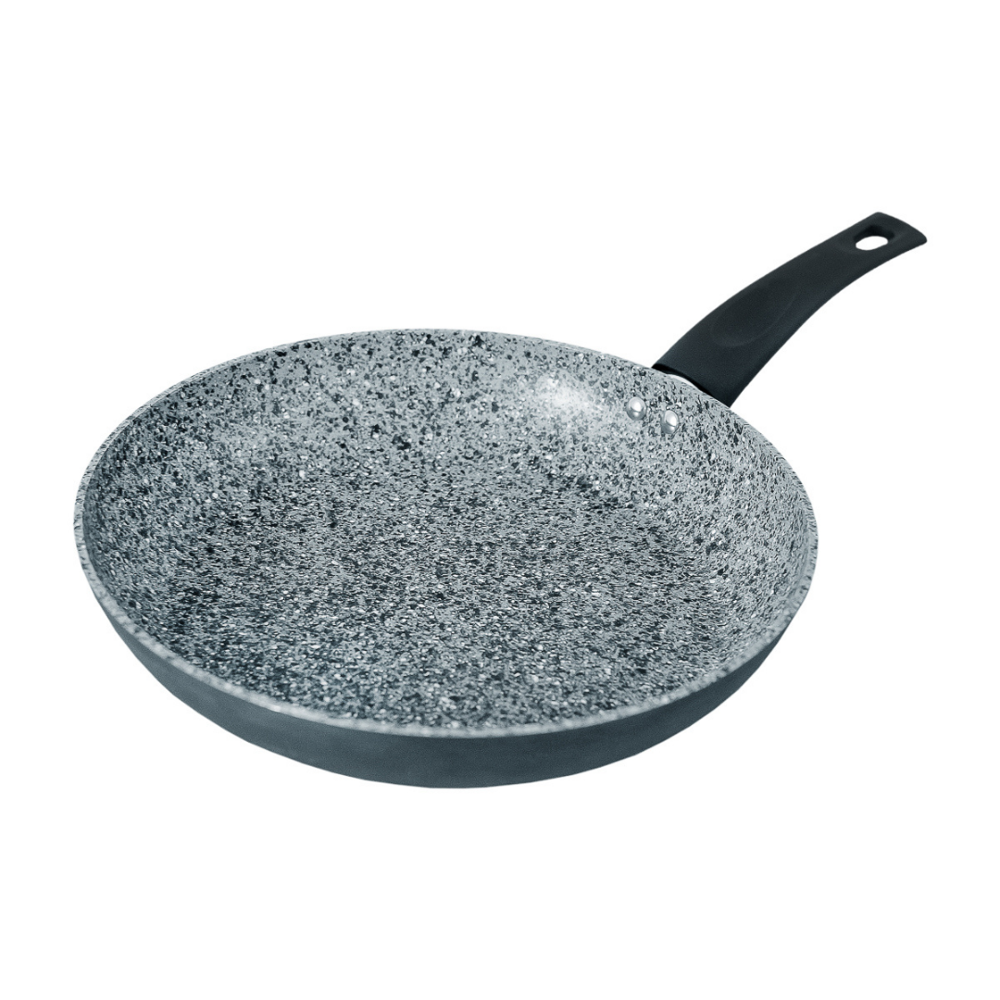 Frigideira Indução Antiaderente Revestida em Granito Preta 24cm