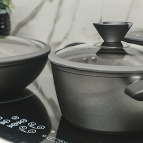 Caçarola Antiaderente 4,4L a Indução Revestida em Granito 24cm