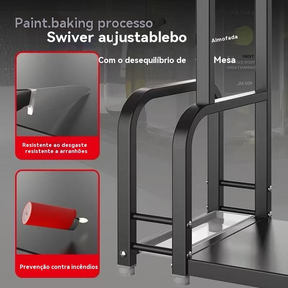 Prateleira de armazenamento de cozinha multifuncional, porta-tempero de aço inoxidável, porta-condimentos